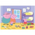Puzzle carton 60 piese Clementoni Supercolor Maxi - Peppa Pig - dormitorul, 26438, 4+ ani