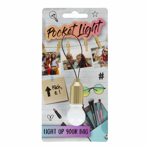 Accesoriu portchei cu lumina in forma de bec, Pocket Light, Trendhaus CH28943/CH29678, diverse culori