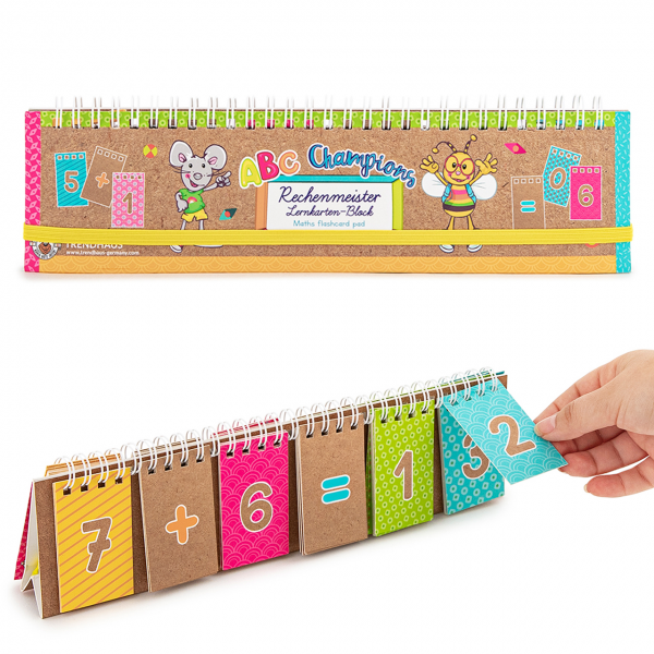 Blocnotes cu spira, cartonase pentru operatii matematice, Trendhaus, CH28748/CH29323