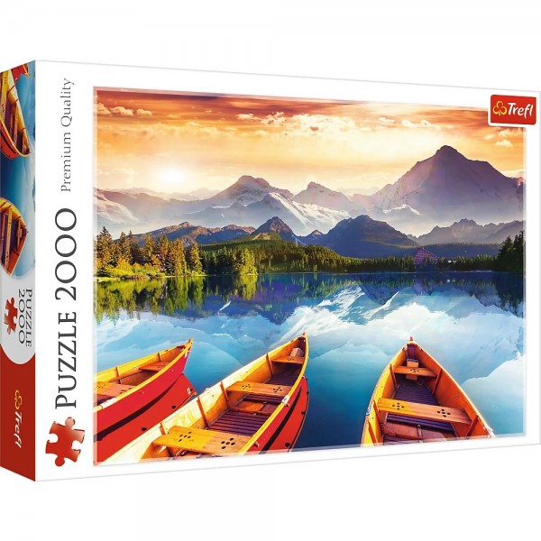 Puzzle carton 2000 piese Trefl Barci pe Lacul de Cristal, 27096, 12+ ani
