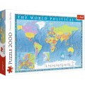 Puzzle carton 2000 piese Trefl Harta politica a lumii, 27099, 12+ ani