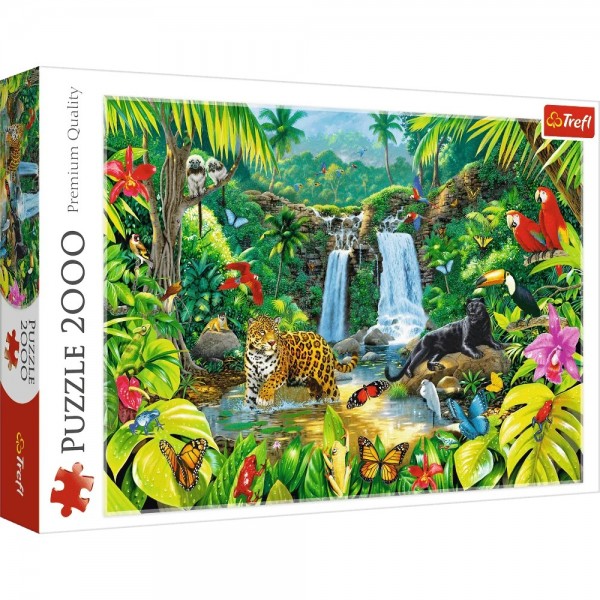 Puzzle carton 2000 piese Trefl Padure Tropicala, 27104, 12+ ani