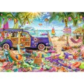 Puzzle carton 2000 piese Trefl Vacante pe plaja la Tropice, 27109, 12+ ani