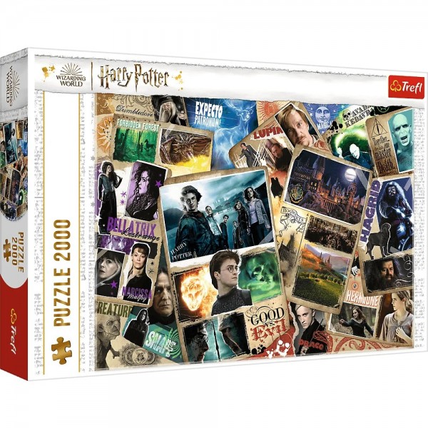 Puzzle carton 2000 piese Trefl Harry Potter - personaje, 27123, 12+ ani