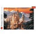 Puzzle carton 3000 piese Trefl Castelul Neuschwanstein Iarna, 33025, 16+ ani
