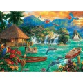 Puzzle carton 3000 piese Trefl Viata pe Insula, 33072, 16+ ani