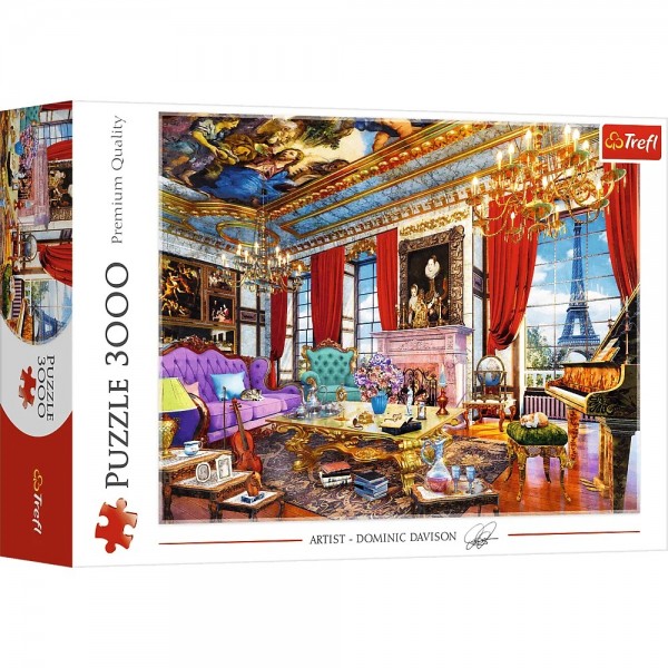 Puzzle carton 3000 piese Trefl Palat din Paris, 33078, 16+ ani