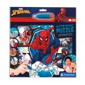 Puzzle carton 30 piese Clementoni Water Magic - Spider-Man - coloreaza cu apa, pensula inclusa, 22706, 3+ ani