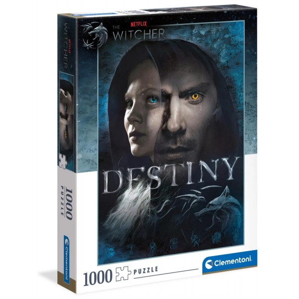Puzzle carton 1000 piese Clementoni The Witcher - Destiny, 39591, 14+ ani