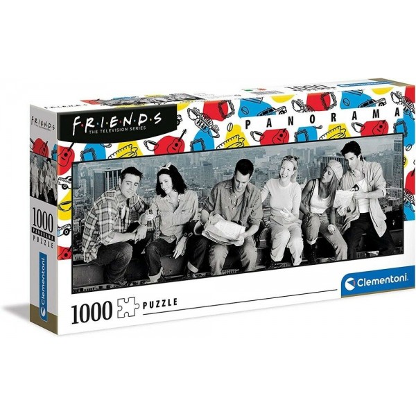 Puzzle carton 1000 piese Clementoni Friends - Panorama, 39588, 14+ ani