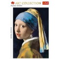 Puzzle carton 1000 piese Trefl Art Collection - Vermeer - Girl with a pearl earring, 10522, 12+ ani