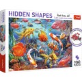 Puzzle carton 1060 piese Trefl Hidden Shapes - Viata marina, 10676, 12+ ani