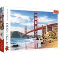 Puzzle carton 1000 piese Trefl Golden gate, San Francisco, 10722, 12+ ani