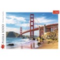 Puzzle carton 1000 piese Trefl Golden gate, San Francisco, 10722, 12+ ani