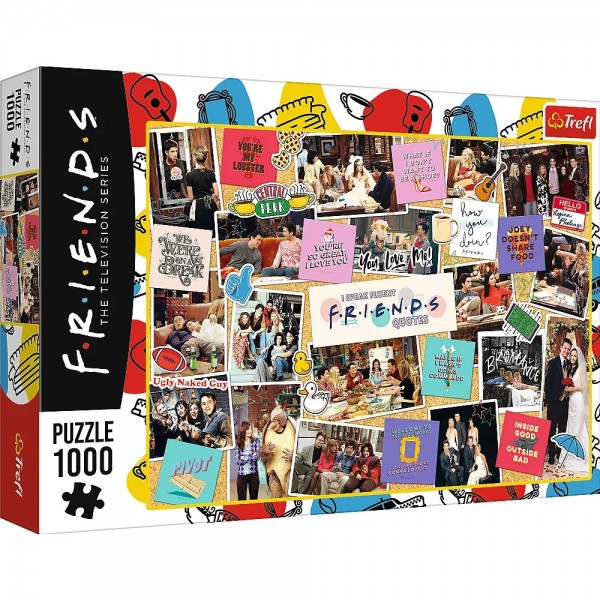 Puzzle carton 1000 piese Trefl Friends - Momente fericite, 10716, 12+ ani