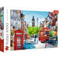 Puzzle carton 1000 piese Trefl Strada londoneza, 10557, 12+ ani