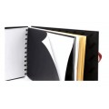 Sketchbook UNI Posca 1, A5, 96pag, cu spira, 3 tipuri de hartie (negru / alb / kraft) 100g/m2