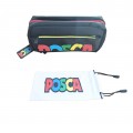 Borseta POSCA echipata, 2 fermoare, cu buzunar, 900065, negru, 16buc, 6x5M, 6x3M, 4x1MR