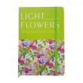 Jurnal A5 CNX Light Flowers 3783-38L / 5703-2 / 5703-10, 160 pagini, coperta carton, cu elastic
