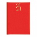 Agenda A5 datata Artilux EJ-1111, 336 pagini ivory, coperta buretata rosie