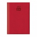 Agenda A5 datata Dakota EJ-1415, 336 pagini ivory, coperta buretata rosie, cu margini aurii