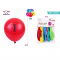 Baloane aniversare PartyGo cifra 1, 30cm, imprimate, diverse culori, FA0198, set 6 buc