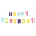 Baloane din folie PartyGo Happy Birthday, 40cm, mix color, FB0548, set 13 buc
