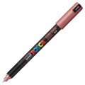 Marker UNI PC-1MR Posca 0.7 mm varf fin metalic, set 8 culori metalizat