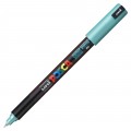 Marker UNI PC-1MR Posca 0.7 mm varf fin metalic, set 8 culori metalizat