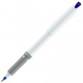 Roller Uni-ball Grip UB-247SF, 0.7mm, grip cauciucat, corp alb, scris albastru