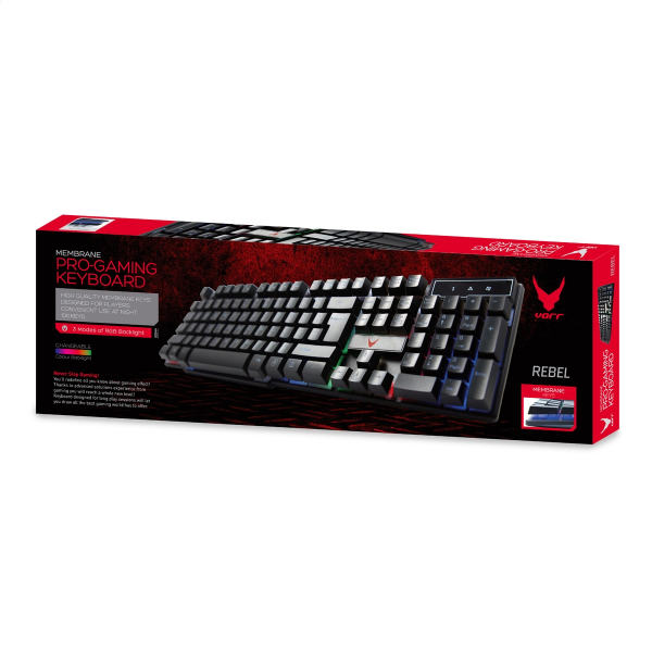 Tastatura Platinet Varr Pro-Gaming VRGBK7023B, USB, 104 taste iluminate RGB, cablu 1.4m, negru