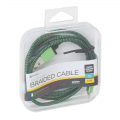 Cablu lightning (iPhone) - USB A Platinet, 1m, textil, verde, PUCFBIP1G, 43314