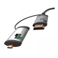 Cablu HDMI 3in1 HDMI, miniHDMI, microHDMI Omega, 1.5m, PVC, negru, OCHBA1G, 43865