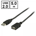 Cablu OMEGA extensie USB, 5m, OUAFB5, 41001, negru