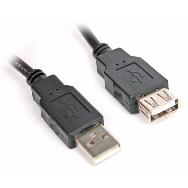 Cablu extensie USB Omega, 3m, PVC, negru, OUAFB3, 56839