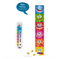 Joc mini puzzle Little Monster in tub cu capac, Trendhaus CH28888, 150 piese, +7ani, 5x30cm