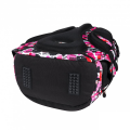 Ghiozdan SM St.Right Hearts 43cm, BP01 625992, 4 compartimente, negru cu inimi roz