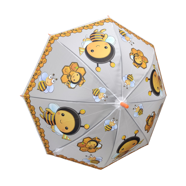 Umbrela ploaie, pentru copii, material pvc semitransparent+fluier