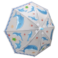 Umbrela ploaie, pentru copii, material pvc semitransparent+fluier
