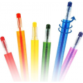 Creioane cerate Amos Twister RC12PST, 12 culori, blister PVC