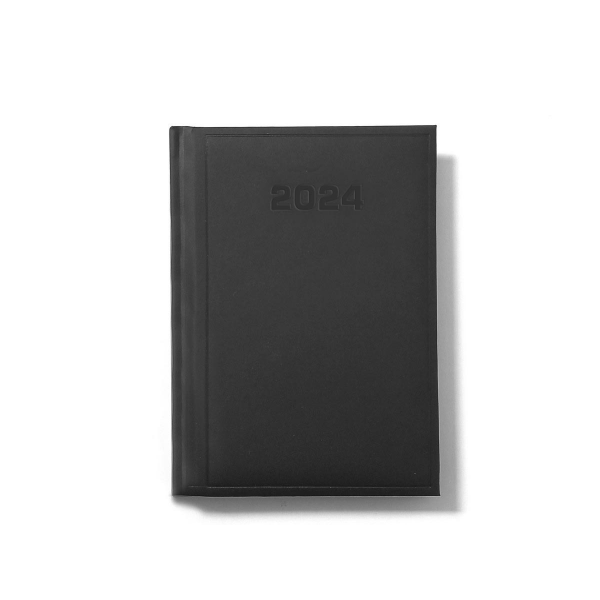 Agenda A6 datata ARHI, 192 pagini, coperta imitatie piele neagra