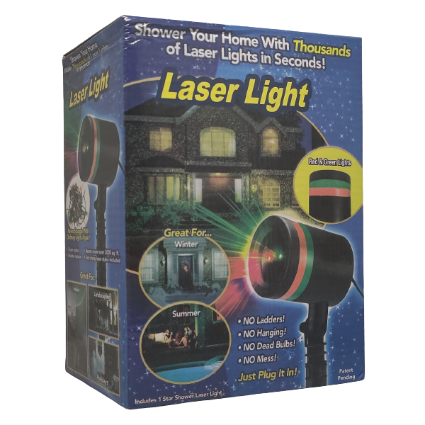 Proiector laser interior - exterior, multicolor pentru sarbatorile de iarna
