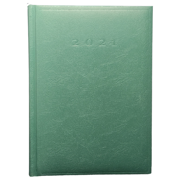 Agenda A5 datata Herlitz 9490660, 352 pagini, coperta buretata verde