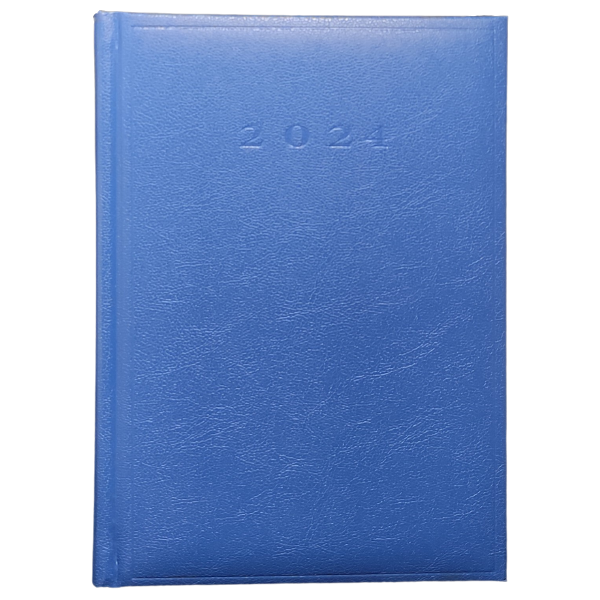 Agenda A5 datata Herlitz 9490570, 352 pagini, coperta buretata albastra