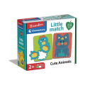 Puzzle carton 6in1 3-4 piese Clementoni Play for future - Cute animals, 16717, 2+ ani