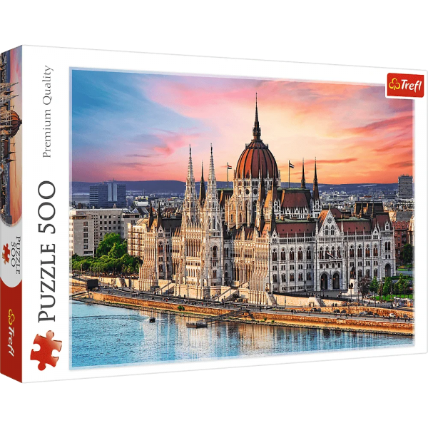 Puzzle carton 500 piese Trefl Budapesta, 37395, 10+ ani