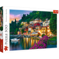 Puzzle carton 500 piese Trefl Lacul Como, Italia, 37290, 10+ ani