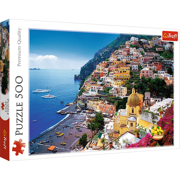 Puzzle carton 500 piese Trefl Positano, Italia, 37145, 10+ ani