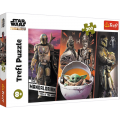 Puzzle carton 300 piese Trefl Star Wars - Mandalorian baby Yoda, 23002, 8+ ani