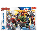 Puzzle carton 100 piese Trefl Avengers - Razbunatorii in atac, 16431, 6+ ani